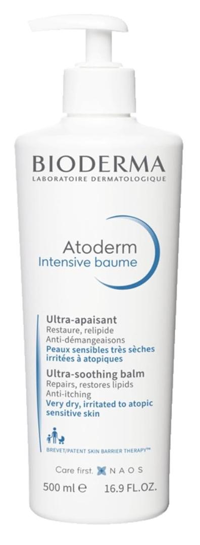 Bioderma Atoderm Intensive Balm UltraNourishing Body Cream for Dry Skin, 16.9 Fl Oz