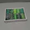 Sewing Thread 10 Color Sewing Industrial Purpose 1000 Yards Per Spool 40S/2 Polyester for DIY Sewing Machine,Embroidery Machine,Hand Sewing (Green)