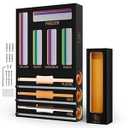 Chef's Haven Bamboo 9-in-1 Kitchen Storage Organizer, Drawer & Countertop, Natural Modern Style, Brown