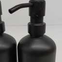 Black Shampoo and Conditioner Dispenser Set by Brighter Barns - Refillable Plastic Shower Soap Dispensers for Bathroom - Body Wash & Shampoo Bottles - Modern Bathroom Decor for Hotel, Airbnb (Black)