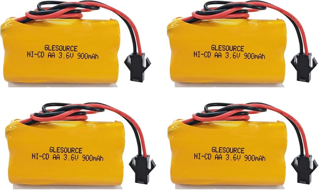 3.6V 900mAh Ni-Cd Exit Sign Emergency Light Battery Compatible for Lithonia ELB-B001 Lithonia EU2 LED Interstate ANIC1566 Unitech 0253799 Exit Light/Fire Exit Sign (4 Pack)