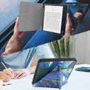 Case Compatible with Kobo Sage 8 Inch e-Reader (Model: N777 N778K, 2021 Release), Includes a Screen Protector - Premium PU Leather Cover with Auto Sleep/Wake