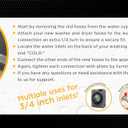 2 x Kabel-Elektro 4 Ft. washing machine hoses Set (Straight / 90 deg.). Wide internal Diameter, 3/4 inches connector compatible NPT faucets and washing ports, Stainless Steel, PVC