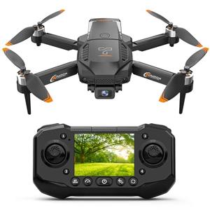 F205 Drone with 2.4" Screen, Brushless Motor FPV Drone with Camera for Adult, Auto-Hover, Gesture Control, 8GB SD Card with Card Reader, One-Key Start for Beginner
