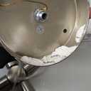 Modern Semi Flush Mount Ceiling Light Fixture, Brushed Nickel Dining Room Light Fixture, 2-Light Glass Foyer Lighting Fixtures 12.8" Small Ceiling Lights for Hallway Living Laundry Room Bedroom