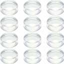 12pcs Door Knob Bumpers, Clear Door Bumpers for Reducing Noise | Door Handle Bumpers, Wall Protectors to Prevent Door Handle Damage Wall, Fridge Door Bumpers Cupboard Door Bumpers (15*15mm)