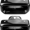 2PCS Exhaust Tips Bezels Set Compatible with Chevy Silverado/GMC Sierra 2019 2020 2021 2022 2023 2024 Black RH/LH Tip Replace 2253506 84434641 84434642