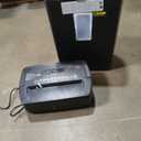 Bonsaii 12-Sheet Cross Cut Paper Shredder, 5.5 Gal Home Office Heavy Duty Shredder for Paper, Credit Card, Mail, Staples, with Transparent Window, High Security Level P-4 (C275-A)