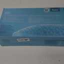 Sunlit Bath Jello Mini Gel Bath Pillows, Lumbar Pillow for Bathtub, Back Support Pillow, Gel Pillow with Non-Slip Suction Cups for Lumbar, Back Rest Support, Ice Blue