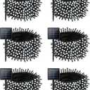 6 Pack Christmas Solar String Lights Outdoor Waterproof, 198FT 600 LED Green Wire Solar Fairy Lights with 8 Modes, Solar Twinkle Lights for Garden Tree Patio Fence Christmas Decorations (Cool White)