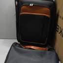 UKEIN Softside Expandable Carry On Luggage 22x14x9 Airline Approved, 20 Inch Suitcase with Wheels & TSA Lock, Travel Suitcase with 4-Piece Packing Bags for Women Men (Black)