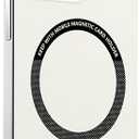 Frameless Magnetic Series Designed for iPhone 16 Pro Case[Compatible with MagSafe] Borderless Ultra Thin Slim Fit,Lightweight Minimalist Hard PC Yet Protective Shockproof Cover,White