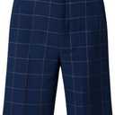 Pink Shorts for Boys Flat Front Dress School Uniform Shorts Casual Travel Hiking Shorts Size 3T (Blue)