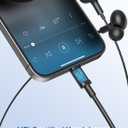 iMangoo for Apple MFi-Certified Headphones for Lightning Wired Earbuds Magnetic Ear Buds with HiFi Bass,3 Ear Tips Mic Corded Earphones for Gym, Commuting for iPhone 14 Plus 13 12 11 Pro Max Black