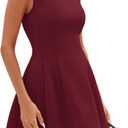 PRETTYGARDEN Summer Dresses for Women 2026 Elegant Classy Spring A Line Business Casual Work Graduation Cocktail Short Dress (Red, M)