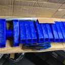 4 Pcs Stackable Daycare Cots for Kids, Toddler Nap Cots, Blue, 54" Length x 23" Width