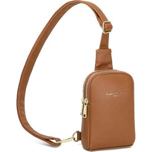 Lightweight Small Crossbody Sling Bag for Women, Brown Small