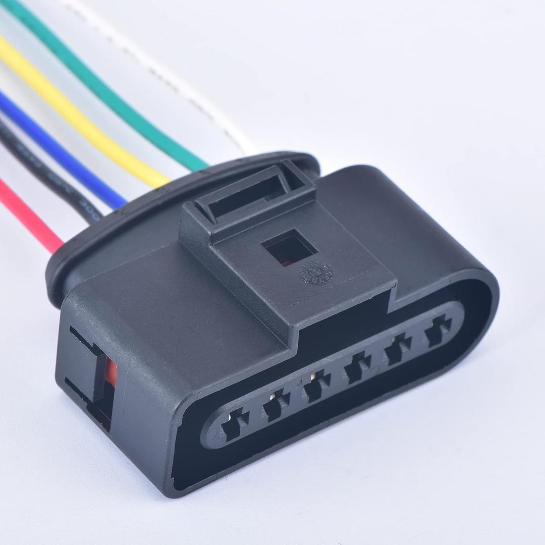 6 Pin 3.5mm Waterproof Cable Electrical Pump Connector Ignition Coil Wire Harness Plug 1J0973726 for Audi VW