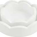 Mud Pie Mini Scalloped Tray Set; small 2" x 6" dia | large 2" x 8" dia