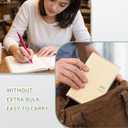 5 x A6 Clear Planner Cover for Hobonichi Original, Transparent PVC Case with Pen Holder Bookmark Card Pockets for Midori Stalogy Notebooks, Waterproof Protective Cover(2-Pack)