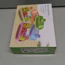 Amathley Bento Box Adult Lunch Box Kids,Lunch Containers for Adults/Kids/Toddler,5 Compartments Bento Lunch Box with Sauce Vontainers,Microwave & Dishwasher & Freezer Safe, BPA-Free(Green)