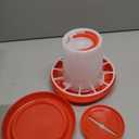 winemana Chick Feeder and Waterer Set  1 LB + 1 L Hanging Plastic Containers for Outdoor Baby Chicks Small Poultry Drinkers Feeders