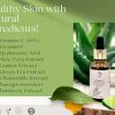 Vitamin C Face Serum - Brightening, Hydrating, Glowing Skin with Hyaluronic Acid, Turmeric, Vitamin E, Green Tea Extract, Anti Aging Facial Serum for Fine Lines & Wrinkles  1 Fl Oz