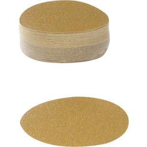 VDNH36 Hook and Loop Sanding Discs in Heavyweight Paper with 36 Grit Gold Aluminum Oxide (Pack of 50), 6"