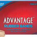 Alliance Rubber 26625 Advantage Rubber Bands Size #62, 1 lb Box Contains Approx. 450 Bands (2 1/2" x 1/4", Natural Crepe),Beige