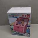 ATM Piggy Bank for Kids，ATM Bank Cash Coin Saving for Real Money with Debit Card，Coin Recognition, Balance Calculator, Electronic Savings Safe Box，Gift for Ages 6-13 Piggy Bank