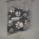 Cnkwei Dog Pajamas Medium Large Dog Paw Printed Greyhound Pajamas Jumpsuit Bodysuit (Black White)