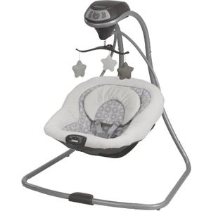 Graco Simple Sway Baby Swing, SidetoSide Sway, Infant Swing with 6 Speeds, Vibration, Abbington