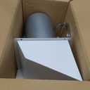 6 inch Dryer Vent Cover Outside,Outdoor Galvanized Steel Hooded Wall Vent with Screen and Damper,Exterior Air Vents Cap for Dryer/AC Extractor Vents Kitchen Range Hood Ventilation/Exhaust
