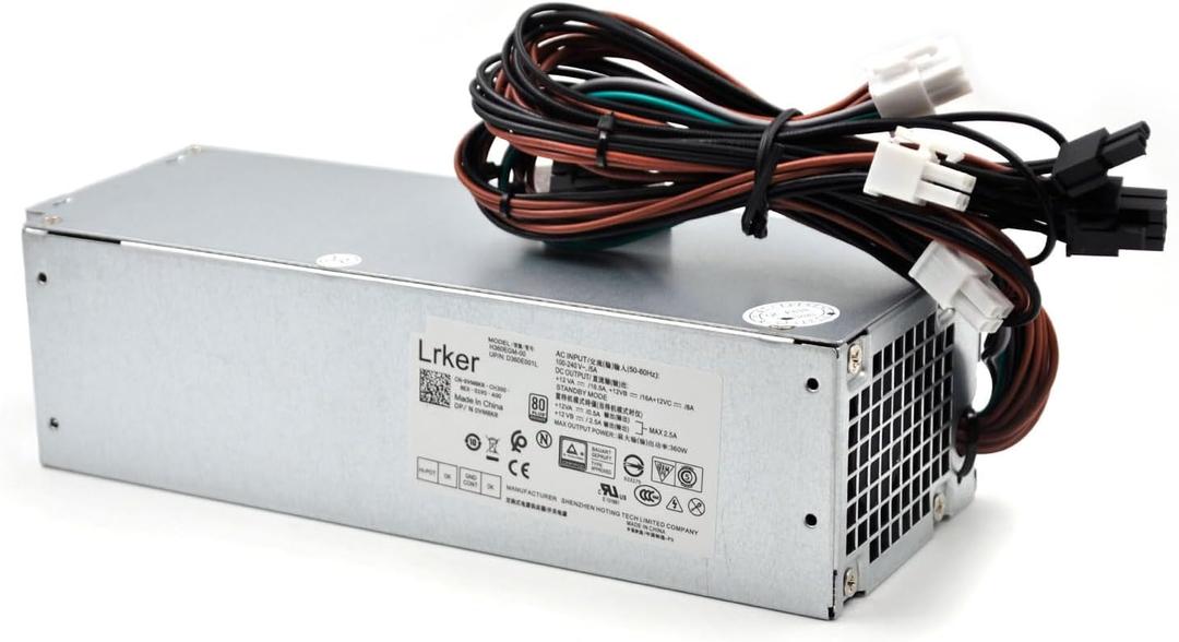 L360EGM-00 360W Power Supply Compatible with Dell Optiplex 3050 7050 7060 3050MT 7050MT 7060MT Vostro 3668 3669 SFF VM8KR 8HKG7 0VM8KR D360E001L H360EGM-00