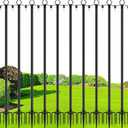 10 Pack 10Ft String Light Poles,Light Poles for Outside Lights with Fork,Outdoor Brackets Hanging Lights, Metal Stand for Deck Patio, Backyard, Wedding, Deck, Party