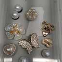 22pcs Bling Shoe Charms for Women, Cute Butterfly Charm Shoe Decoration Charms, Flower Shoe Charms, DIY Clog Sandals Decoration for Women Party Favor Birthday (ONLY 10 PIECES)