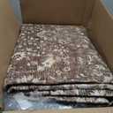 HUGEAR 6x9 Machine Washable Rugs Brown Hallway Large Area Rug Indoor Accent Rug Floral Low Pile Carpet Soft Throw Aesthetic Rug Bedroom Living Room Office Dining Room Kitchen Laundry Room