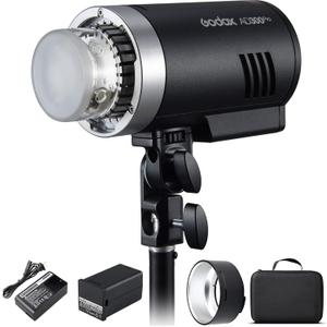 Godox AD300Pro Studio Outdoor Strobe Flash, AD300 Pro 300W 2.4G TTL HSS 1/8000s Monolight Speedlite Light, 2600mAh Lithium Battery, 0.01-1.5s Recycle Time, 12W Bi-Color Dimmable Modeling LED