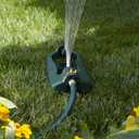 Melnor 65132AMZ TurboTek Turbo Oscillating Sprinkler with Brass Nozzles and QuickConnect Set, Green, Yellow, Black