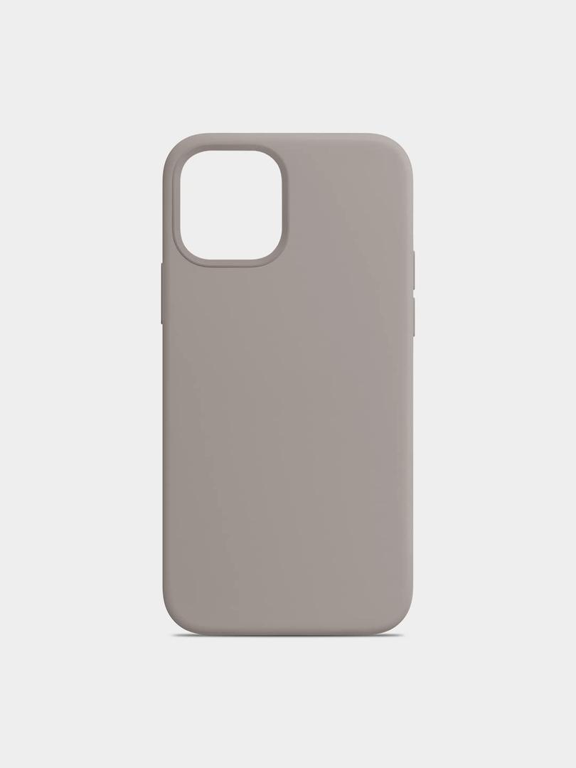 Light Grey Silicone Back Cover Case Compatible with iPhone 14 Pro