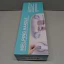 Shower Grab Bars for Bathtubs and Bathrooms, 2025 Upgraded 16 Inch 2 Pack Safety Handle with Strong Suction & Anti-Slip Grip, Removable Shower Handles for Seniors, Elderly, Handicap  Gray