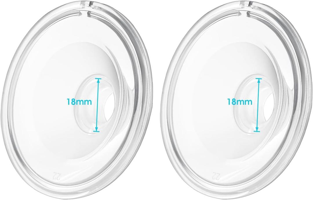 Silicone 18mm Flange Compatible with Momcozy/Tsrete/Kmaier Wearable Breast Pump,Shield/18mm Flange Insert Replacement, Use with Wearable S9|S10|S12|S9 Pro|s12 Pro Pump Parts/Accessories