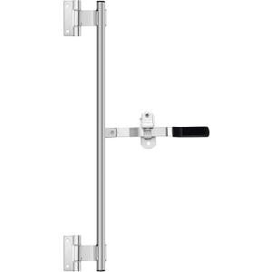 Hicarer Cam Bar Lock Enclosed Trailer Door Latch, Zinc Plated, Single Hinge Point for Folding Ramp Door, RV Hauler Fold Down Door(55 Inch,Silver)