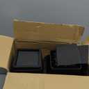 4 Pack Bed Risers 12 inch Heavy Duty, Adjustable Furniture Risers Lift Height 12",8" or 4" for Table Desk Couch Sofa Cabinet Bed Frame Dorm, Square Stackable Table Leg Risers, Black