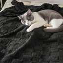 Twin Fleece Blanket for Couch - Super Soft Cozy Throw Blankets for Women,3D Checkered Striped Lightweight Blanket for Girls,All Seasons Flannel BlanketBed Home Decor60x80 Inches