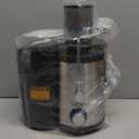 Qcen Juicer Machine, 800W Centrifugal Juicer Extractor with Wide Mouth 3 Feed Chute for Fruit Vegetable, Easy to Clean, Stainless Steel, BPA-free (Black)