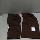 SUBRTEX Stretch Couch Arm Covers Set of 2, Checkered Sofa Arm Slipcovers, Anti-Slip Armrest Covers for Recliner and Armchairs, Pet Proof, High Stretchy, Hook & Loop Tape, Chocolate