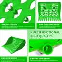 4-in-1 Chicken Manure Scoop, Coop Cleaner Tool for Scoop Sift Rake Level, Lightweight Durable for Chicken Coop Cleaning, Sand Sifting, Poultry Farming & Waste Management(Single Unit, Green)