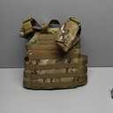 OneTigris DOOM Tactical Vest, Adjustable Airsoft Vest MOLLE Vest for Men (Camo, One Size)