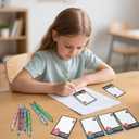 Dumpster On Fire Desk Accessories - 8 PCS Cute Sticky Notes + 8PCS Ballpoint Pens, It's Fine I'm Fine Everything is Fine,Memo Notes Funny Office Gifts for Women Men Coworkers